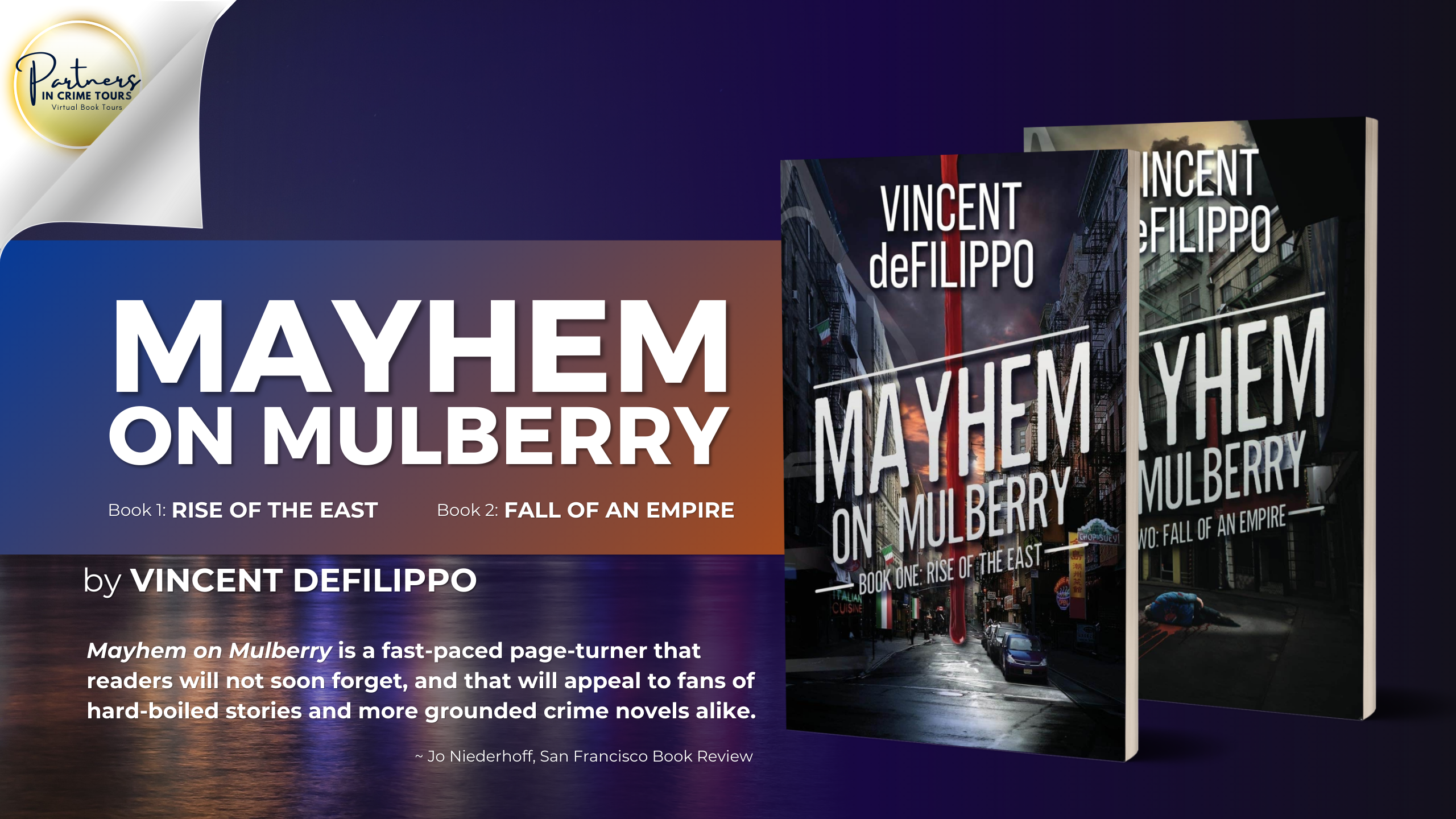 Mayhem on Mulberry by Vincent deFilippo Banner