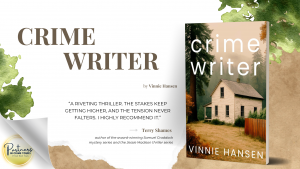Crime Writer by Vinnie Hansen, banner